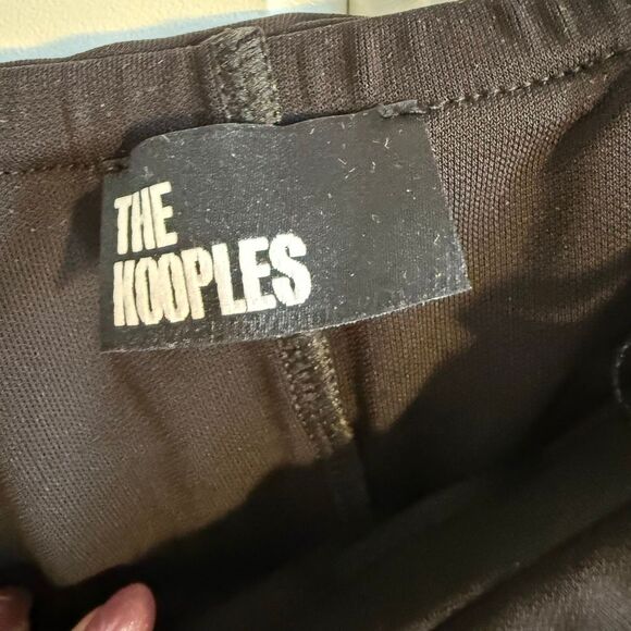 NWT The kooples off shoulders black top with mesh long sleeves Size French 0 (US - Picture 7 of 12